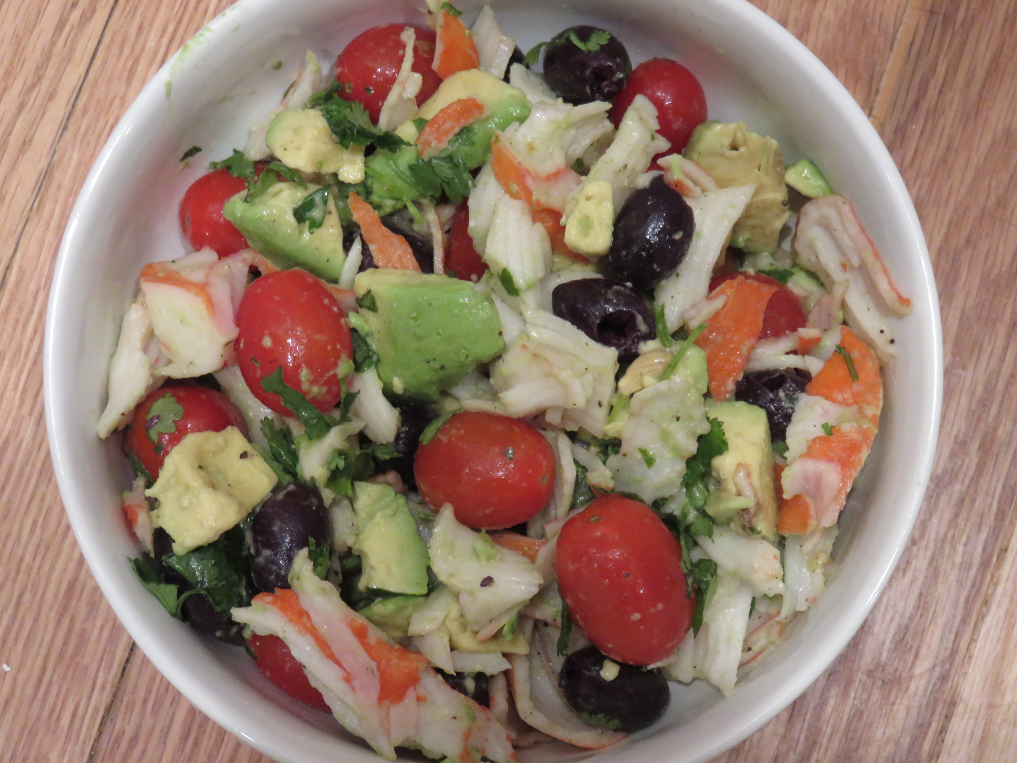 Ensalada de cangrejos receta